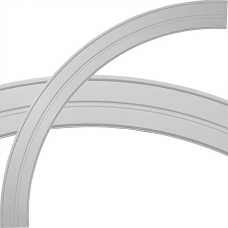 Ekena Millwork 84 3/4"OD x 74 1/4"ID x 5 1/4"W x 1"P Milton Ceiling Ring (1/4 of complete circle) CR78MI